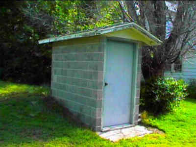 storm cellar at Eleanor's house